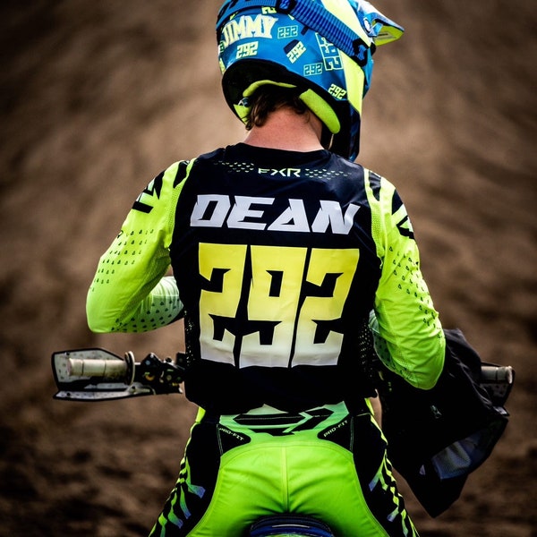 Custom Motocross Iron On Name and Number