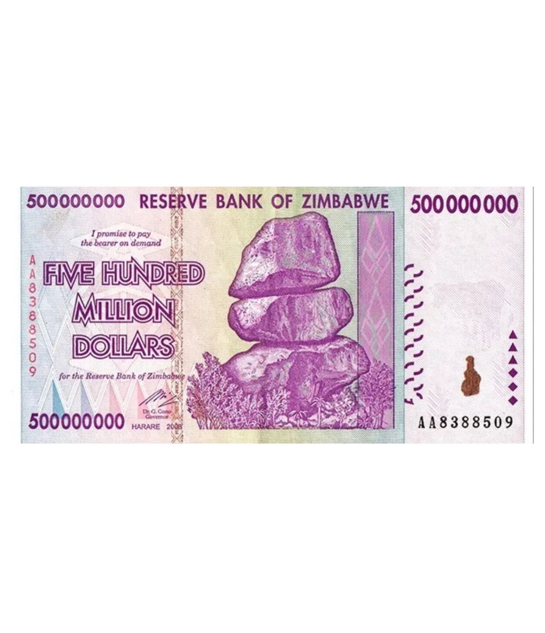 500 Million Zimbabwe Banknotes 2008 Zimbabwean Circulated Etsy 500 Million Zimbabwe Banknotes 2008 Zimbabwean Circulated Etsy