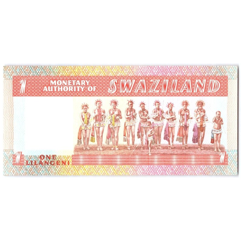 Swaziland 1 Lilangeni 1974 UNC. Single 1 Lilangeni Uncirculated Bill Note. One Lilangeni