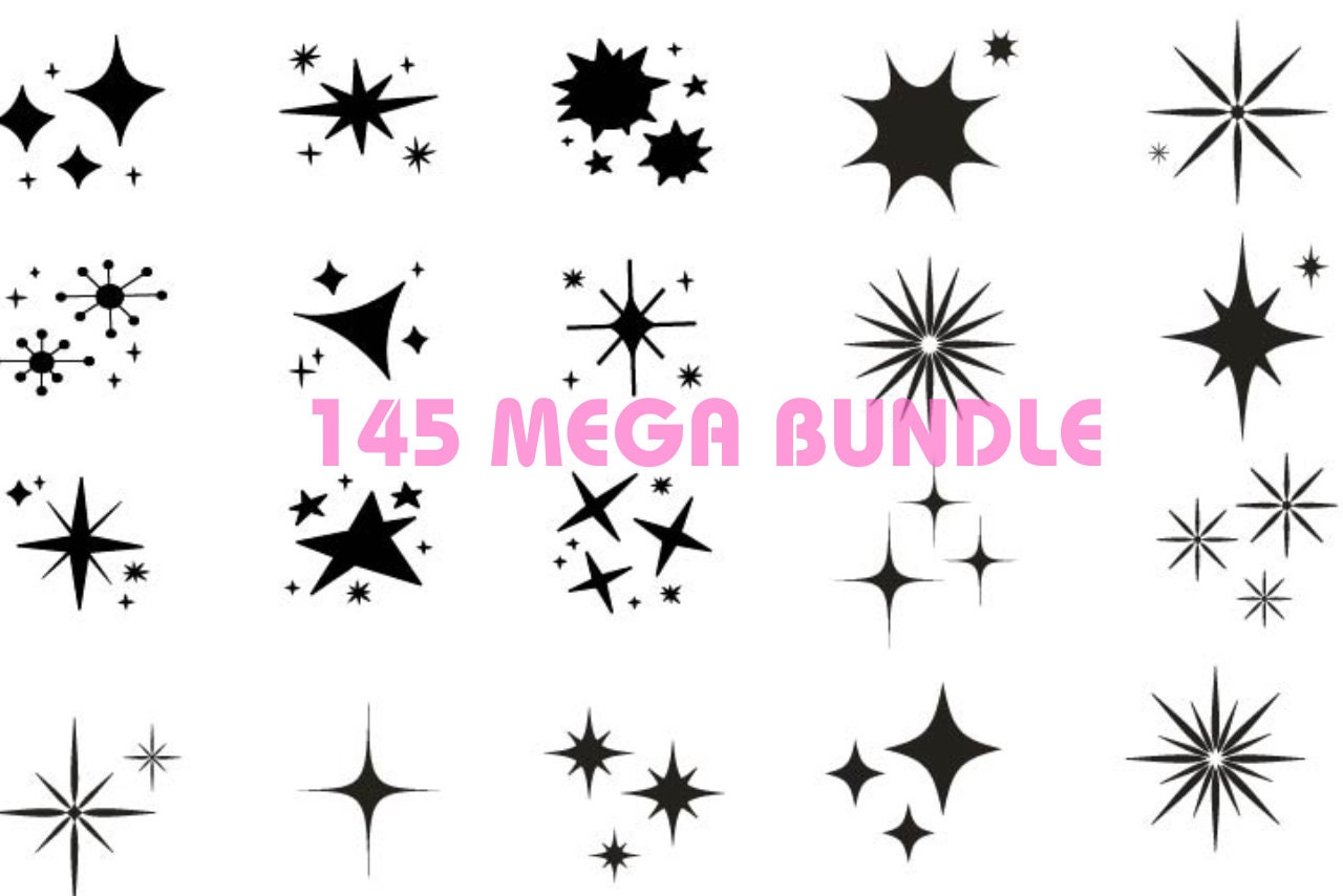 SPARKLE SVG, Stars SPARKLE Svg, Sparkle Svg Cut Files for Cricut