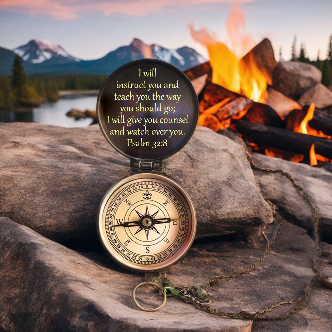 Engraved Compass Christmas Present Handcraft Compass Easter Etsy