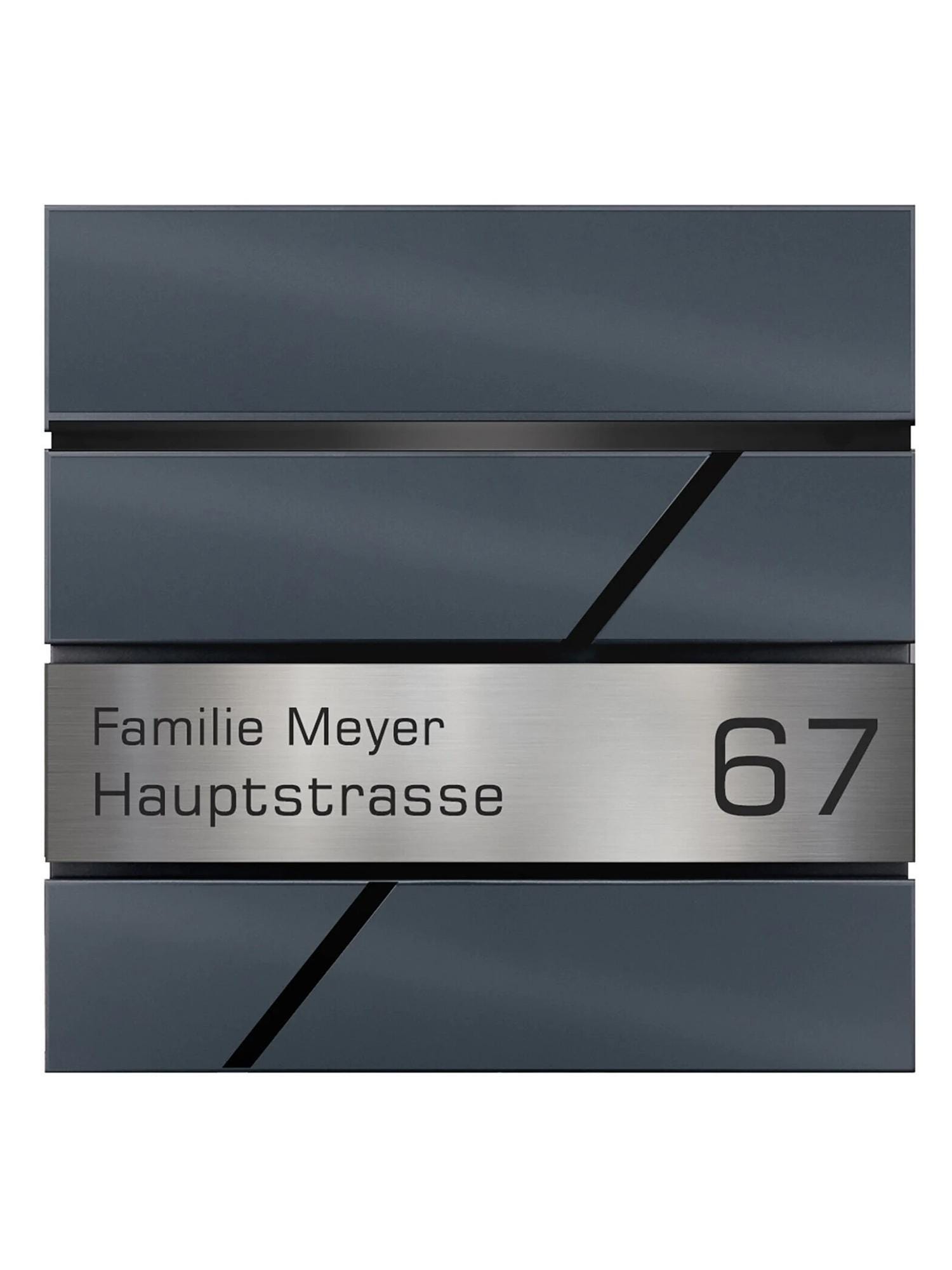Stylish Anthracite Wall Letterbox - Elegant Mail Receiving