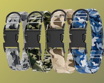 Camouflage Dog Collar - Military Army - Gift for dog - Army dog - Gift for dog owner