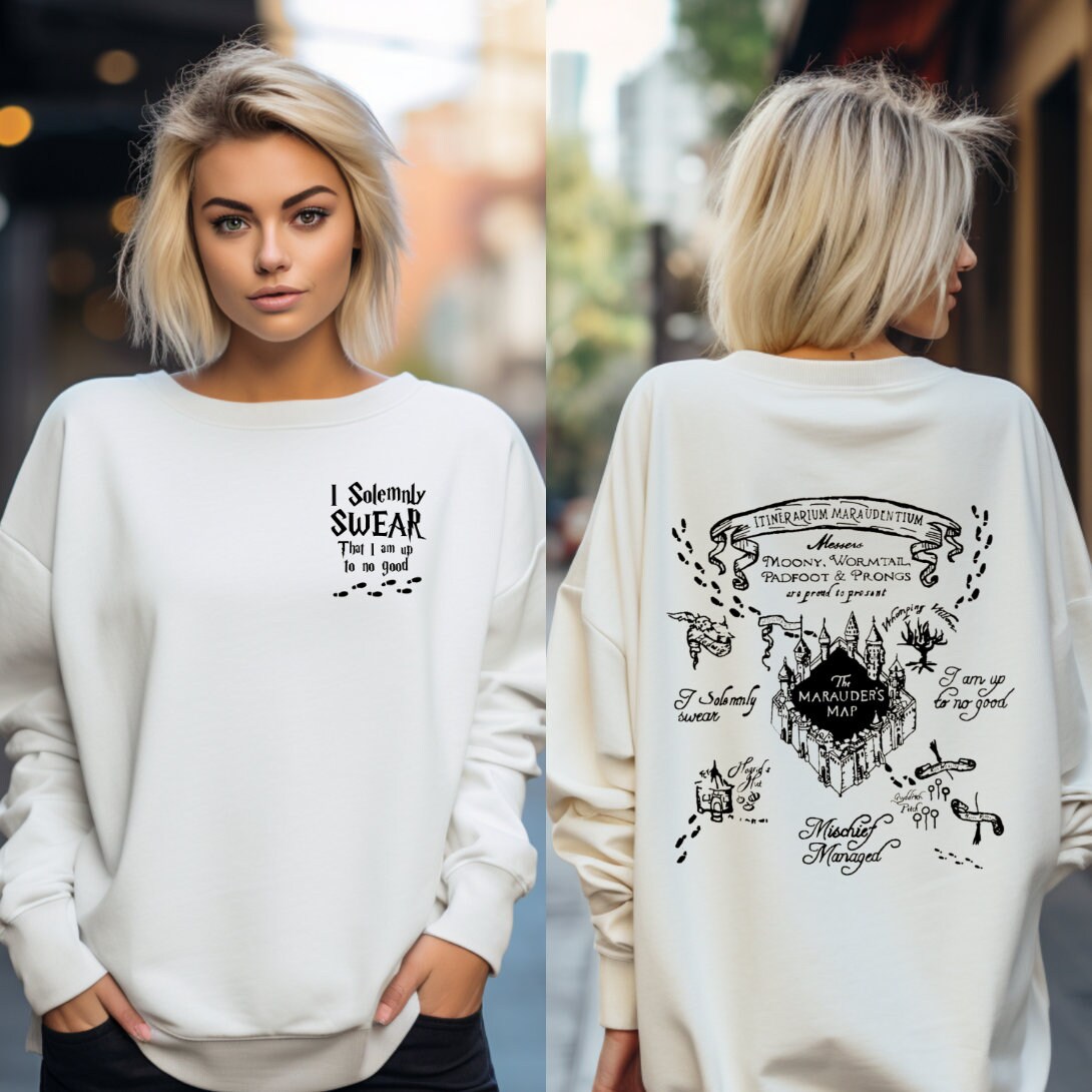 harry potter marauders map hoodie