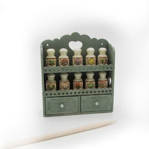 DIY 1:12 Herb Rack + Jars