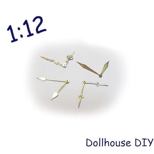 Ponteiros de relógio em miniatura