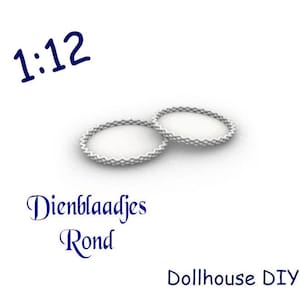 Miniature Serving trays - round