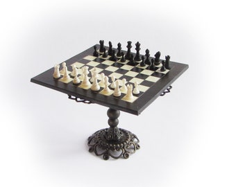 DIY 1:12 Chess Table