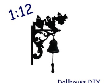 DIY 1:12 Doorbell Ghosts