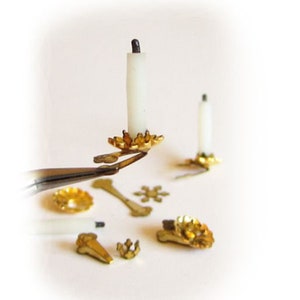 DIY 1:12 Weihnachtsbaum Kerzenclips