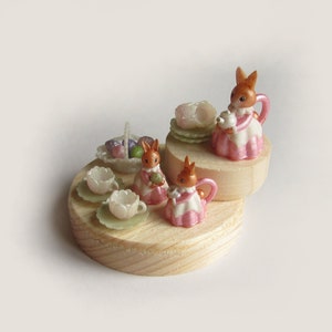 Miniatur DIY Teegedeck Ostern
