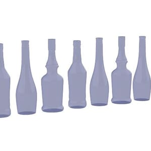 DIY 1:48 Cocktail Bottles