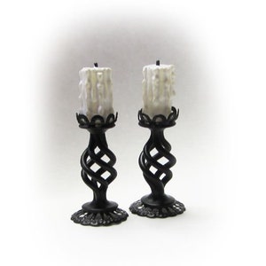 DIY 1:12 Gothic style Candles