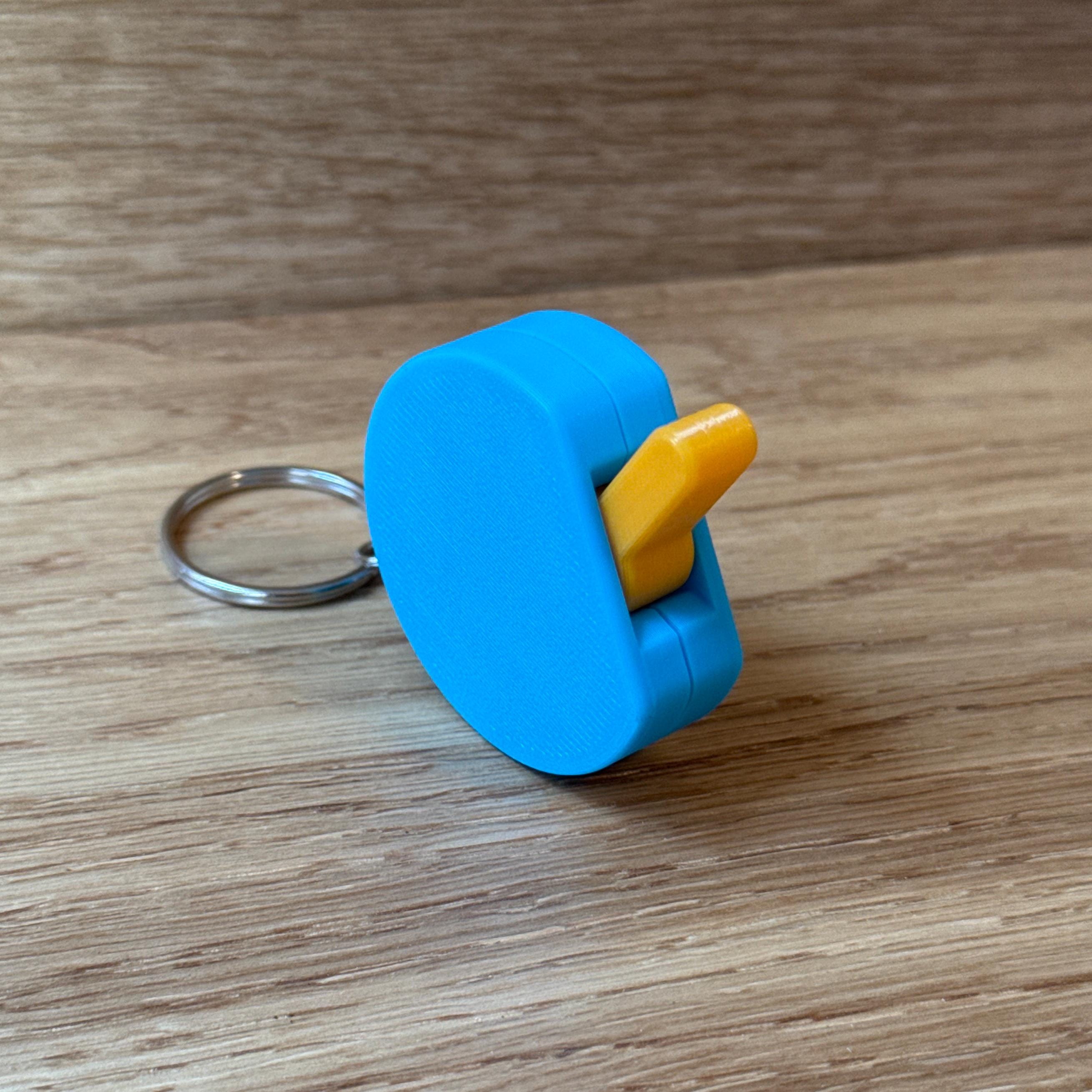 Fidget Toy Anti-stress Toy ADHD Sensory Mechanical Keychain on off ...