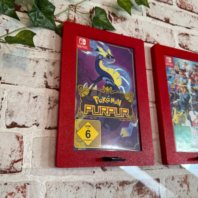 Nintendo Switch Game Wall Mount “frame” - Compatible With Switch 1 + 2 ...