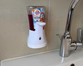 Supporto a parete per dispenser di sapone Sagrotan No Touch - non è necessaria alcuna foratura!