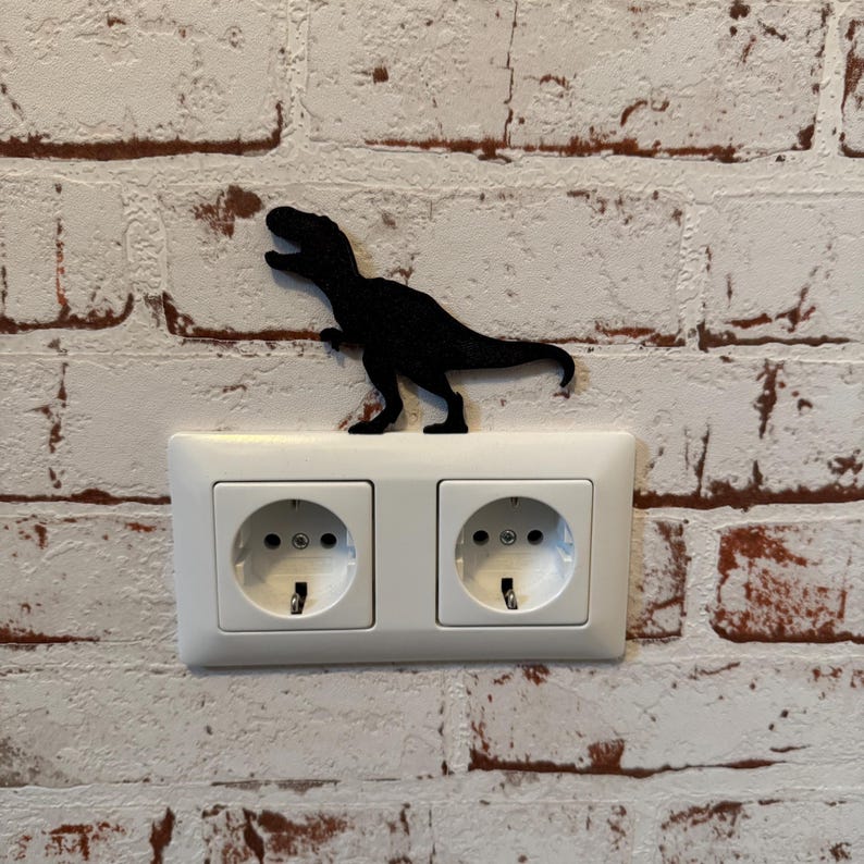 Dinosaur T-rex Shelf Sitter for Light Switches & Sockets | Fun Gift ...