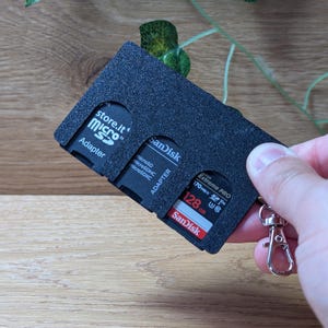 Custodia ultrasottile per schede SD: compatta, sostenibile, pratica! Accessorio perfetto per fotografi e creativi!