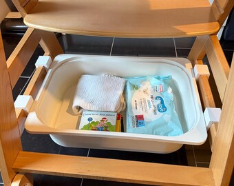 Hauck Alpha/Beta Adapter Set for IKEA Trofast Box Mount | Storage Extension for High Chair