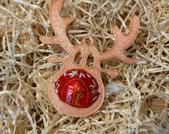 Reindeer Chocolate Holder Christmas Tree Bauble | For Lindor Balls | Christmas Tree Ornament | Gift Idea | Christmas Gift | Christmas Decoration