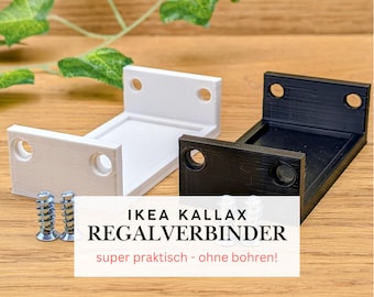 IKEA KALLAX Regalverbinder - ohne bohren! Praktische Verbindung für IKEA Würfelregal