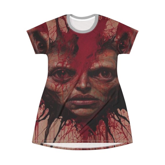 gothic t shirt dress Gothic Short Sleeved Shirtdress