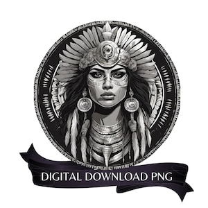 Azteekse krijger, png-bestand: Mexicaans cultureel icoon (digitale download)