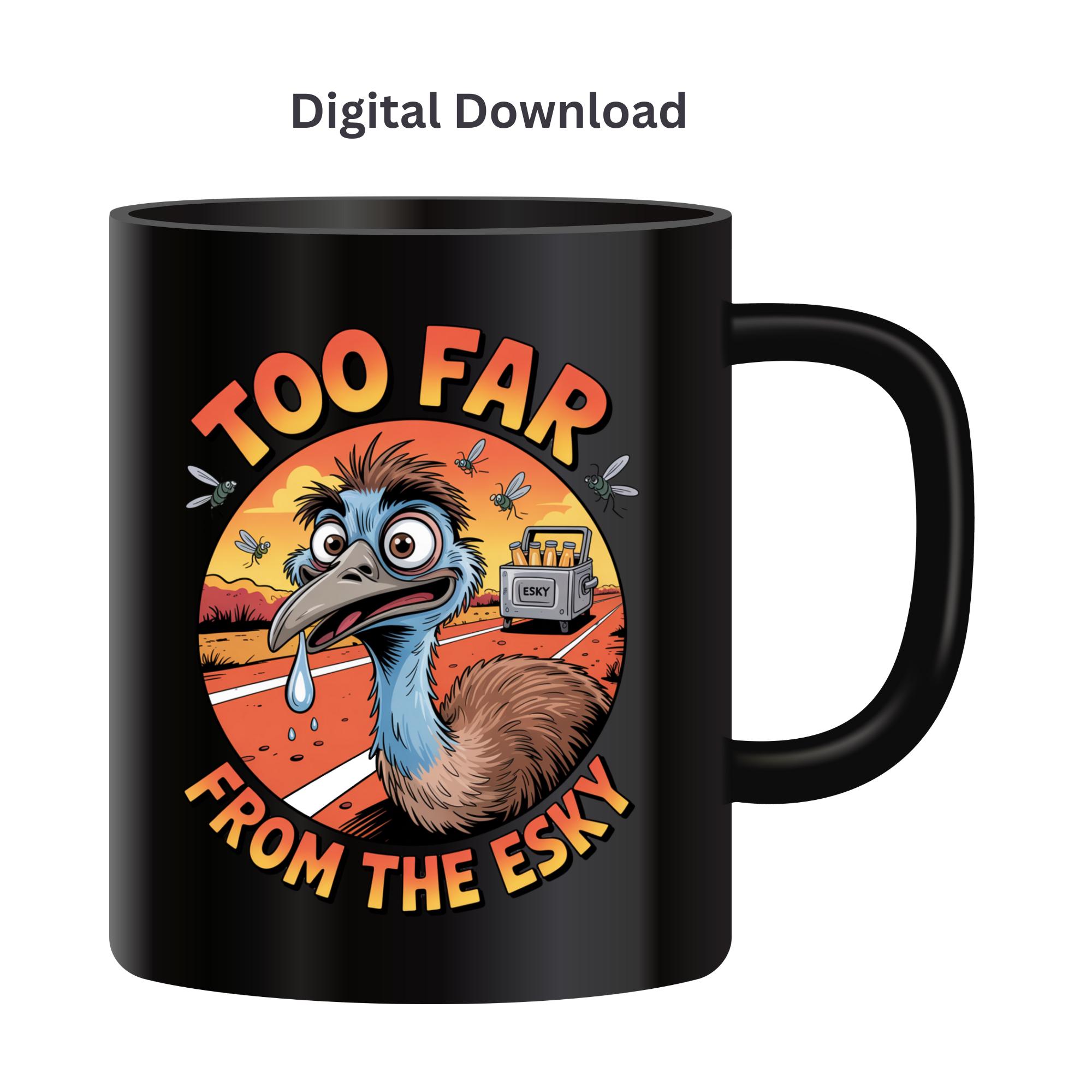 Funny Aussie Emu PNG: Outback Humor Sublimation Design (digital ...