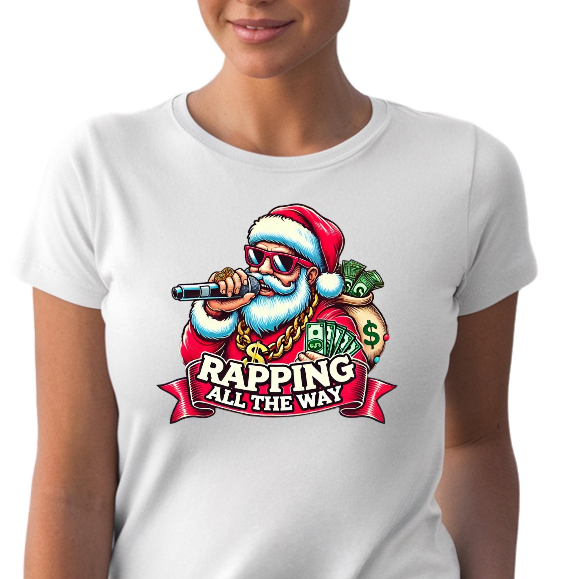 Santa Rapping Hip-hop Santa PNG: Rapping Christmas Digital Download - Etsy