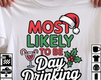 Christmas Shirt PNG | Funny Holiday Drinking Design | Digital Download