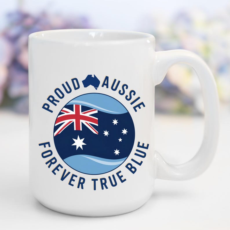 Proud Aussie PNG: Australian Flag Clipart, Sublimation Design (digital ...
