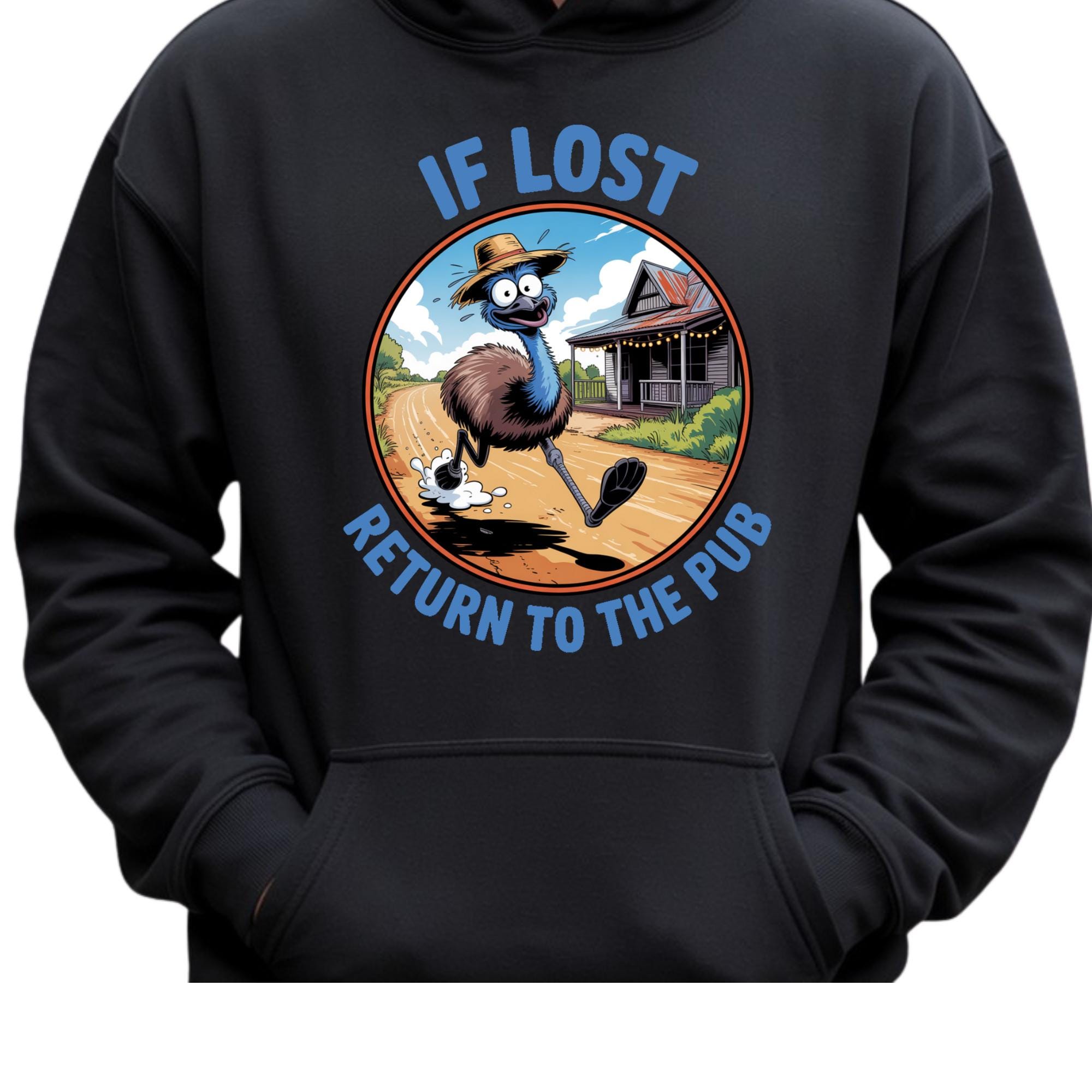 Funny Emu Aussie Pub Design: Outback Humor PNG (digital Download ...