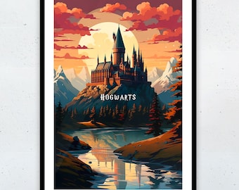 Hogwarts Castle Harry Potter Framed Painting & Fine Art