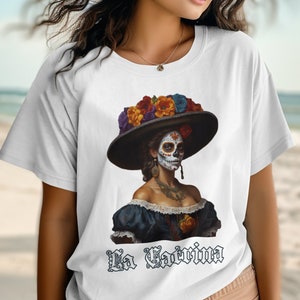 Soft Comfort Colors, La Catrina, Day of the dead shirt, Dia de los muertos, UNISEX, halloween costume, Shirt, T-shirt, Tee, Tshirt