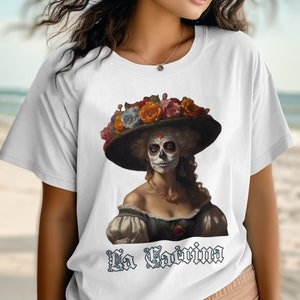 Soft Comfort Colors, La Catrina, Day of the dead shirt, Dia de los muertos, UNISEX, halloween costume, Shirt, T-shirt, Tee, Tshirt