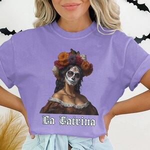 Soft Comfort Colors, La Catrina, Day of the dead shirt, Dia de los muertos, UNISEX, halloween costume, Shirt, T-shirt, Tee, Tshirt