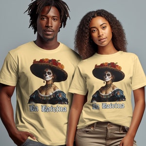 Soft Comfort Colors, La Catrina, Day of the dead shirt, Dia de los muertos, UNISEX, halloween costume, Shirt, T-shirt, Tee, Tshirt