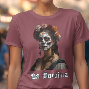 Soft Comfort Colors, La Catrina, Day of the dead shirt, Dia de los muertos, UNISEX, halloween costume, Shirt, T-shirt, Tee, Tshirt