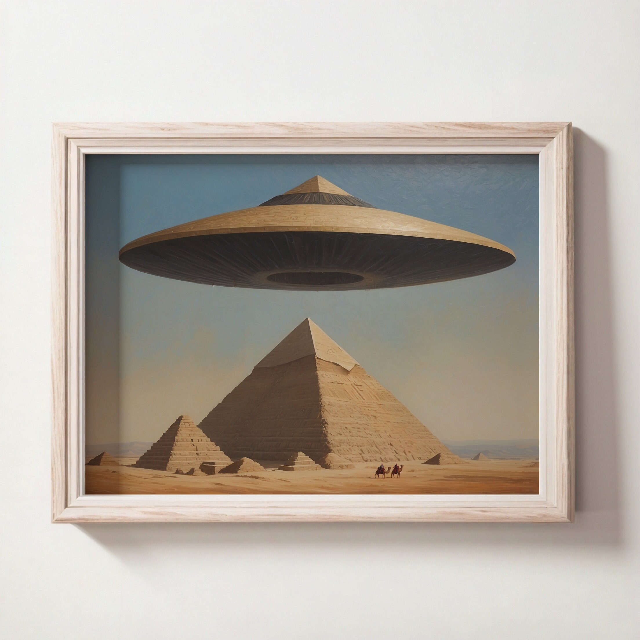 古代エジプトの絵画、古代のエイリアン、エジプトのピラミッド UFO