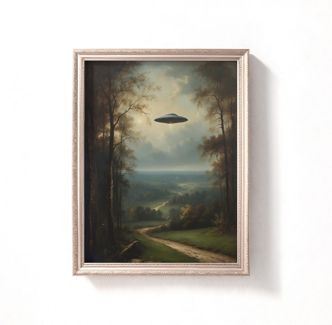 Digital Ufo Art Vintage Ufo Painting Old Oil Painting Printable Il 1080xN.5853777205 Ol5t