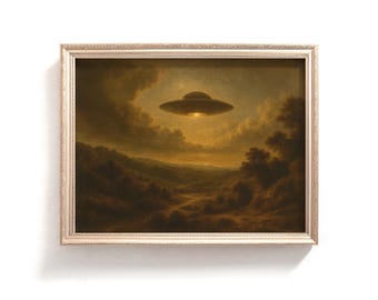 UFO を描いたルネサンス絵画 – 古典芸術と SF の融合 - Etsy 日本