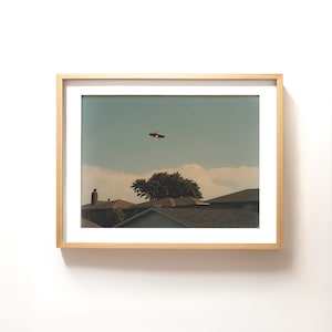 Vintage Ufo Polaroid Photo, Nostalgic Image Ufo, Digital Printable UFO Art Print, Downloadable Art