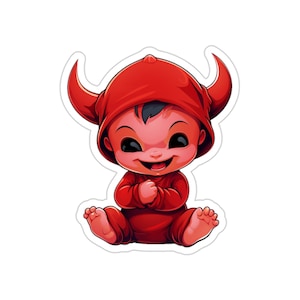Naklejka LIL DEVIL z uroczym małym diabłem, Halloween