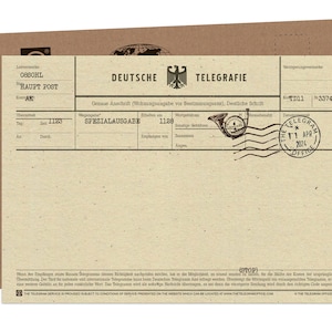 Send Greetings by Telegram - Deutsche Telegrafie