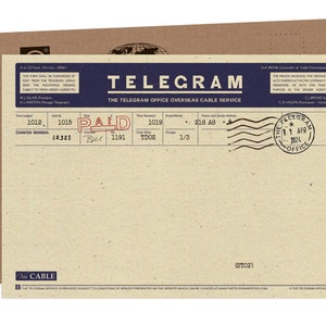 Send Greetings by Telegram - Cablegram