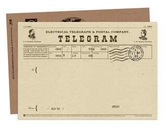 Send Greetings by Telegram - Electrical Telegraph