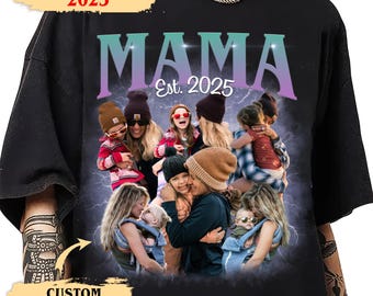 Anpassad mors dag-skjorta med bootleg-motiv: Vintage 90-tals grafisk t-shirt
