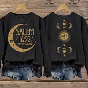 Sudadera Salem 1692: Divertida camiseta de manga larga para Halloween