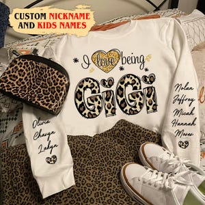 Personalized Gigi Sweatshirt: Custom Nickname & Grandkids Names
