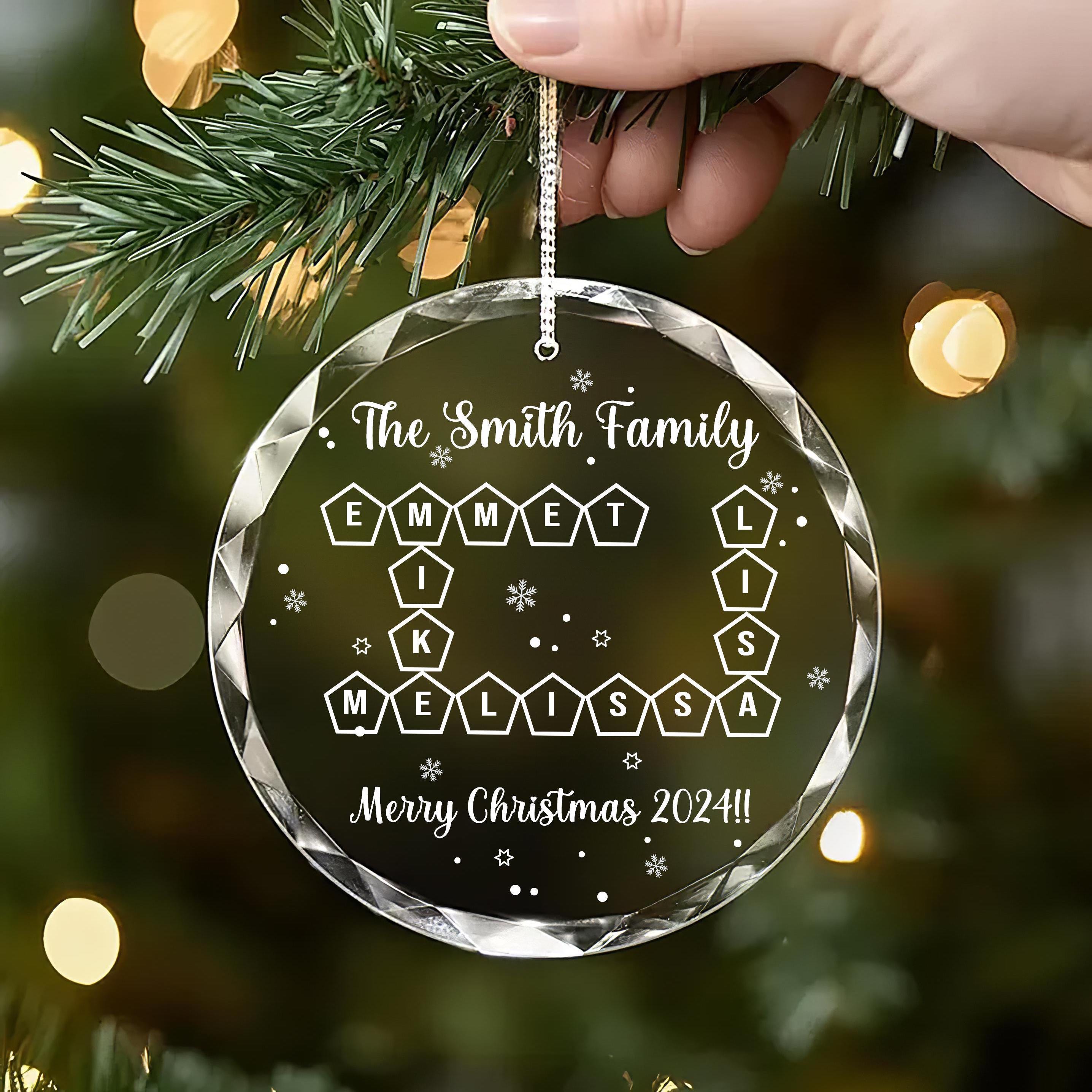Boule De Noel Personnalisée 2025 - Décoration De Arbre
